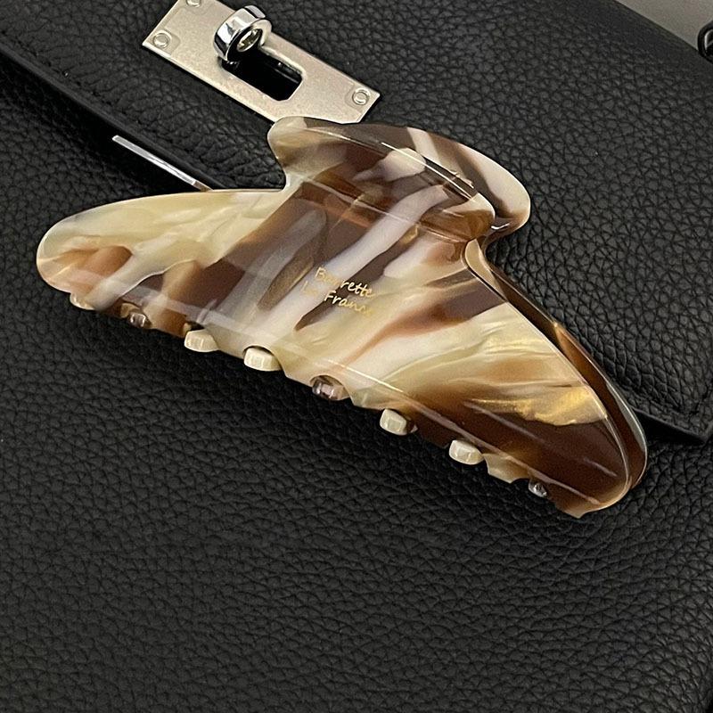 

Acetic Acid Gripper High-end Hair Gripper Updo Shark ClipHair AccessoryElegant Headwear Large Clip кавовий