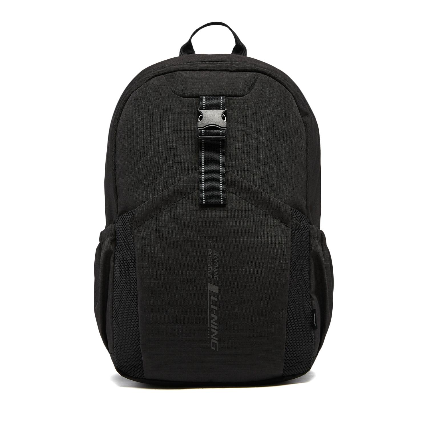 Li Ning Fitness Series Polyester Backpack Regular Unisex Black ABSW115-1