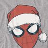 Spider-Man Unisex Adult Santa Hat Heather Long-Sleeved Christmas T-Shirt