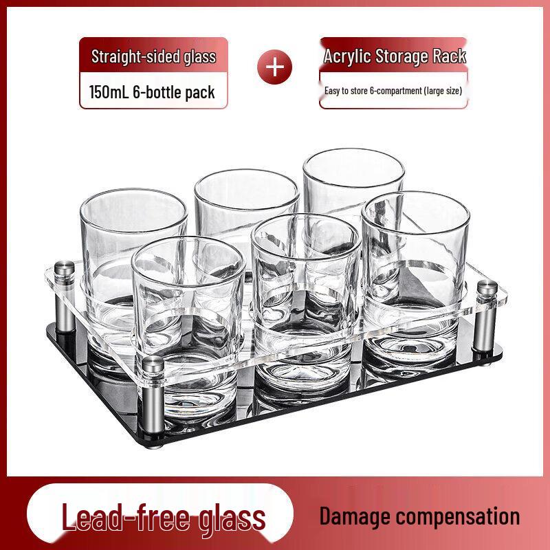 Qiwei Octagonal Tempered Glass Beverage Cup