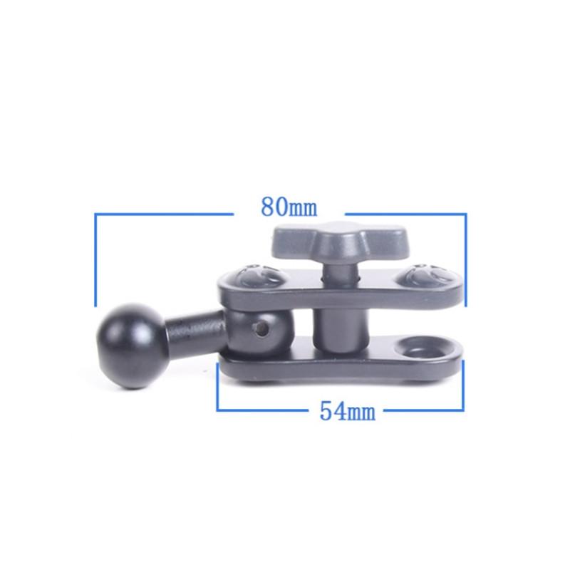 Adaptateur d'extension à rotule en aluminium 17 mm, tige d'extension rotative pour accessoires de support de téléphone pour tableau de bord de grille d'aération de voiture