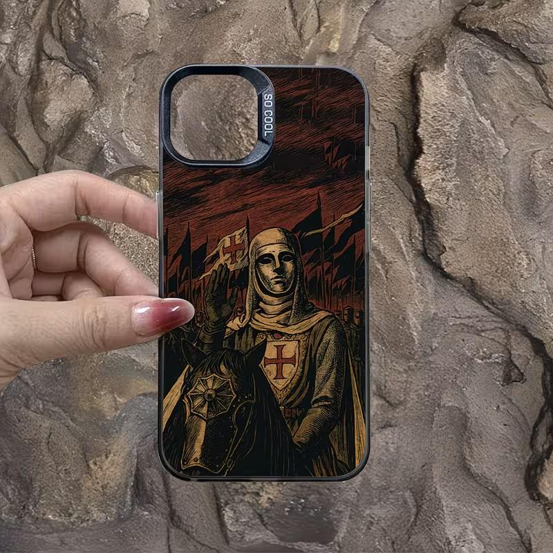Templar Phone Case for Xiaomi Redmi Note 7 8 9 9S 10 11 12 13 14 15 Pro Plus 4G 5G Anti Fall Matte Back Cover Knight Vintage