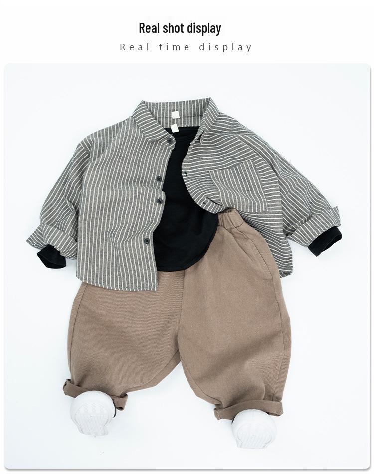 Korean Retro 2025 Autumn Unisex Casual Loose Fit Pants - Pure Cotton Children's Harem Carrot Style