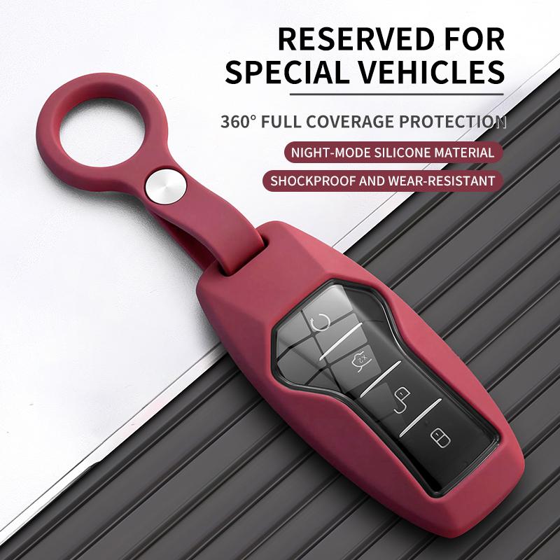Liquid Silicone Rubber Car Key Case Cover For BYD Han Yuan UP Qin Pro EV Dolphin Song Plus DMI Seagull Seal 06 Escort 7 Tang L
