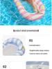 Inflatable Summer PVC Floating Bed with Sunshade and Backrest
