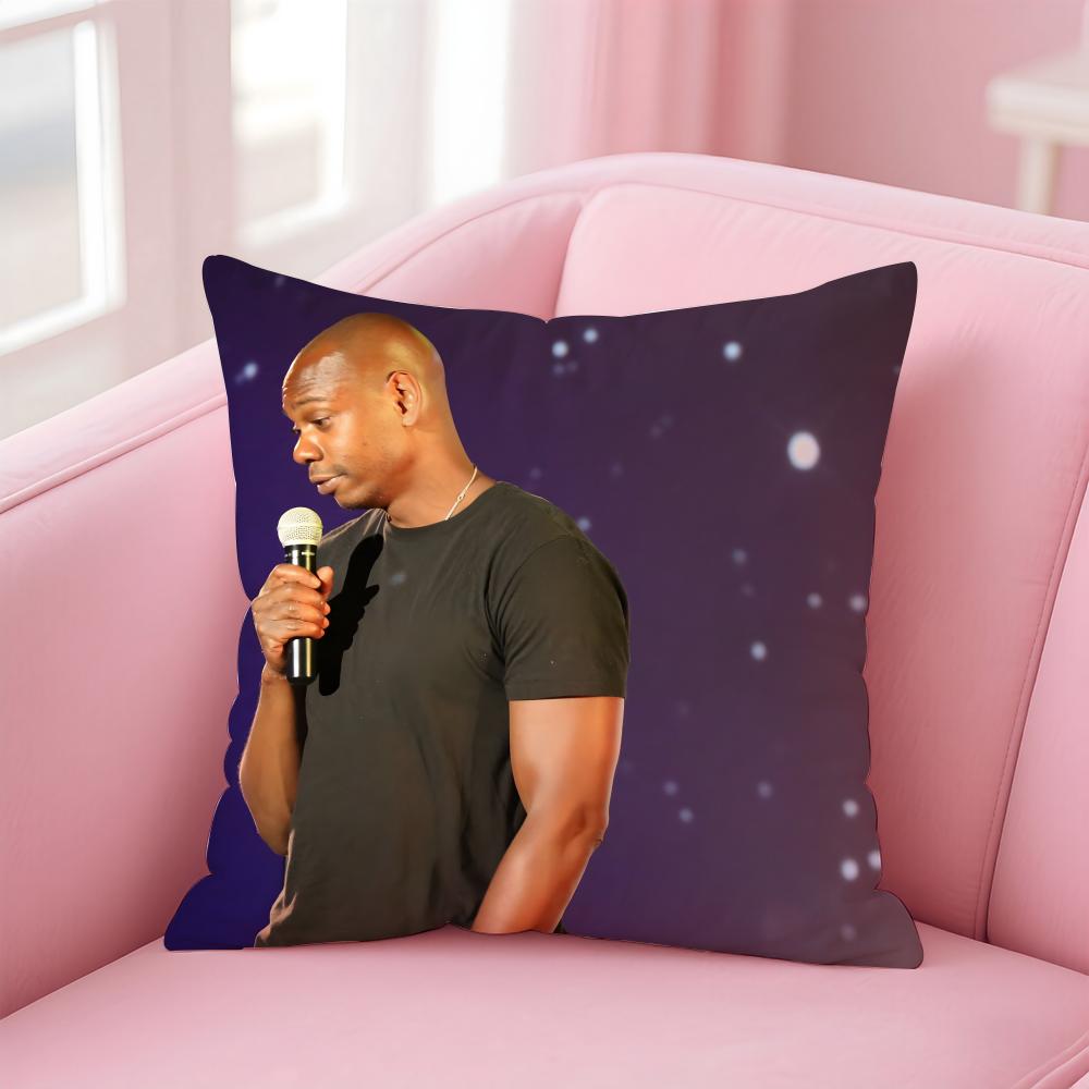 D-Dave Chappelle'S Show Cushion Cover Pillowcase Short Plush Invisible Zipper Room Sofa Cushion Cover