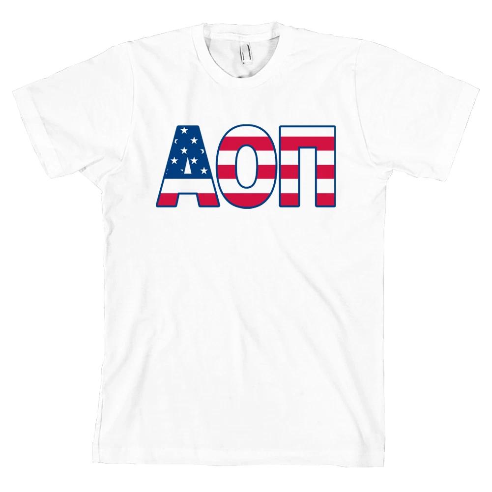 

Alpha Omicron Pi Bella + Canvas T Shirt USA Letter Top AOPI *ALL SIZES* L