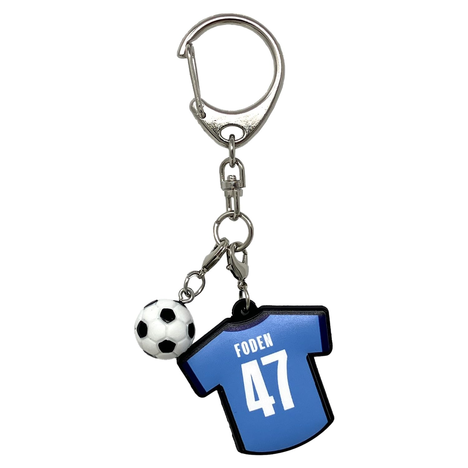 [Manchester City] Keychain Uni-type Rubber Keychain #47 FODEN BLU F F синий