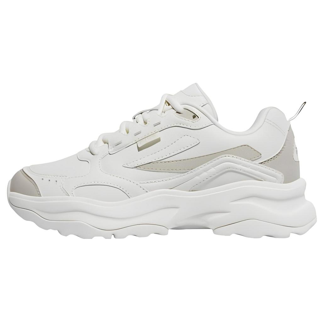 Fila Wood Block Low Top Sports Casual Shoes Unisex White Gray Korean Style 1RM02259E_924