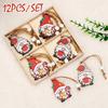 Christmas Dog Paw Double Layer Wooden Pendant Navidad Natal Noel Tree Pendant Merry Christmas Decor For Home 2025 New Year 2025