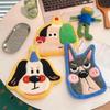 Cat Hand Towel Super Absorbent Coral Fleece Soft Cute Face Cloth for Bathroom Kitchen Hand Drying
