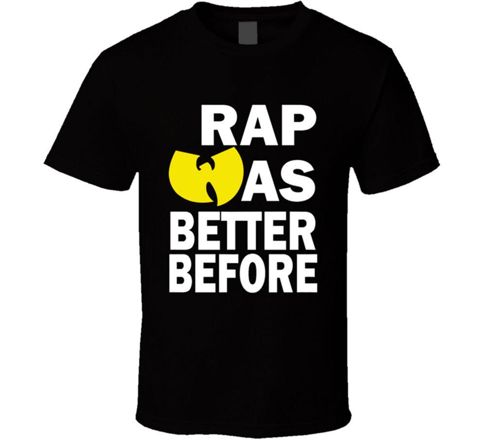 

Рэп был лучше до рэпа Wu Tang Clan Music Хип-хоп Забавная футболка унисекс S