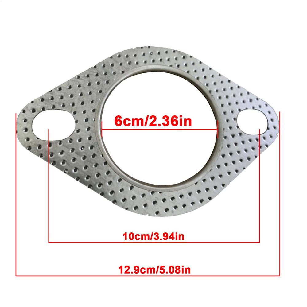 1PC High Temperature Car Exhaust Flange Auto Exhaust Gasket Replacement Sealing Pad Reinforced Car Accessories Muffler Gasket