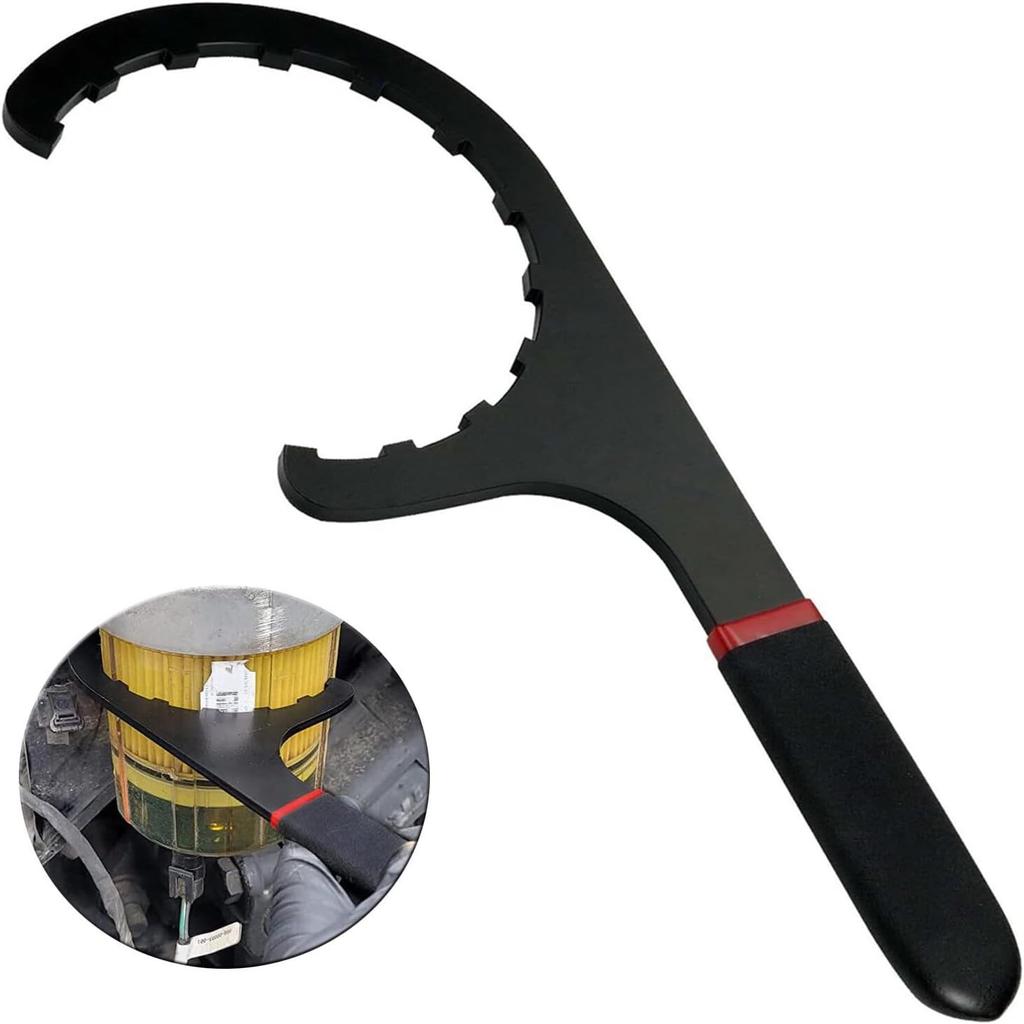 61060 Diesel Fuel Filter Wrench for Paccar, 4.5" Fuel Filter Removal Tool for Kenworth, Peterbilt and Cummins Diesels C-shaped Oil Filter Wrench