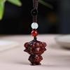 Cute Sheep Goat Shape Charm Diy Making Accessories Jewelry Findings Keychain Components Wood Car Keyring Sandalwood Keychains
