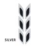 6pcs/Set Car Reflective Stickers Anti-Scratch Carbon Fiber 3D Car Styling Reflective Strips Night Safety Warning Reflector Tape