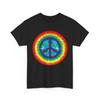 Koszulka z symbolem pokoju, Hippie lata 80. Kolorowy symbol pokoju Kochankowie Koszulka damska męska