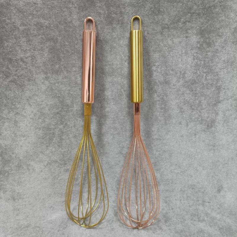 Stainless Steel Egg Beater Hand Whisk Egg Mixer Baking Cake Tool Baking Complete Set Home Egg Tools Kitchen Area Accessories Designed For Egg 1Pcs