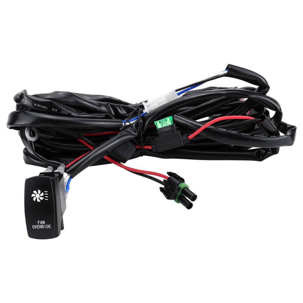 Cooling Fan Override Rocker Switch Kit For UTV Can Am Polaris RZR XP 1000 800