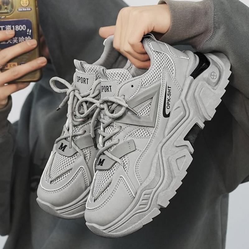 Pánské tenisky originální platforma běžecké boty pro volný čas šněrovací prodyšné vulkanizované sportovní boty pro muže