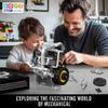 Mould King 10215 Engine Building Blocks Set, Adult Sports Car Engine with Box and Motor, Construction STEM Toy for Kids and Men (739 Pieces)