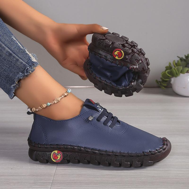 Hand-stitched Bag Fashionable Single Shoes with Soft Soles Casual Women's One-foot Lazy Shoes
