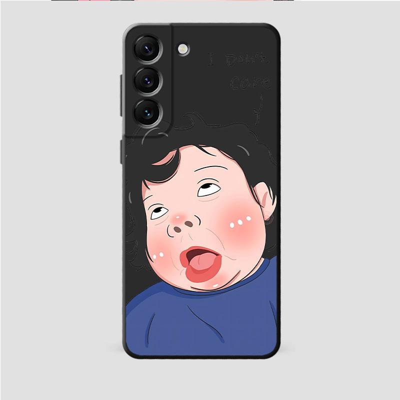 Funny Cute Girl Boy Design Phone Case for Samsung Galaxy S24 Ultra S21 5G S22 Plus S23 Ultra S21 FE S20 S23 FE S21 Silicone