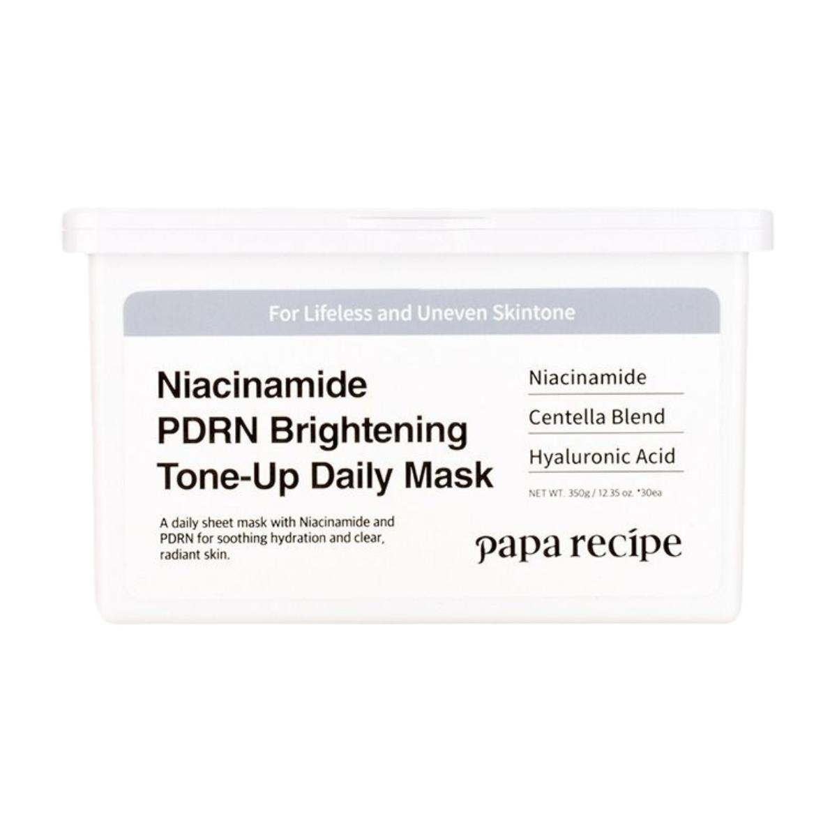 Papa Recipe Niacinamide PDRN Brightening Tone Up Daily Mask 30 Sheets (350ml)