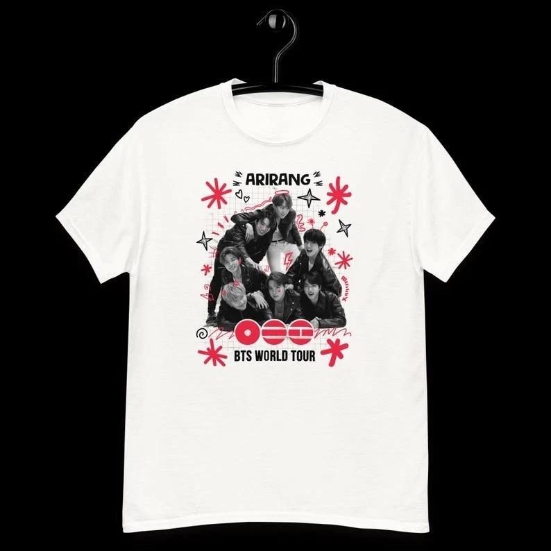 BTS Arirang Comeback World Tour 2026 Shirt Bangtan Music TShirt Kpop Fan Tee M