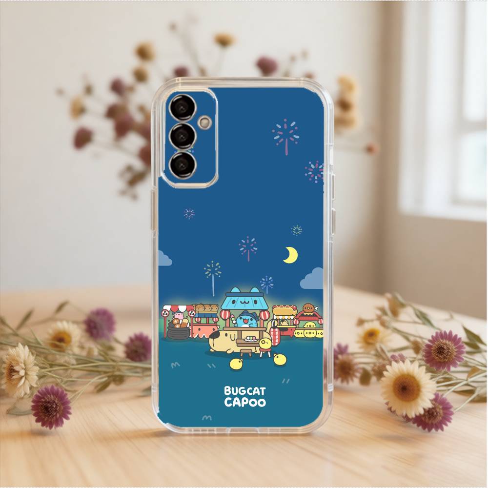 Bugcat Capoo Cute  Phone Case For SamsungA10,12,20,21S,30,31,40,50,51,52,70,71 Transparent Cover Samsung a12