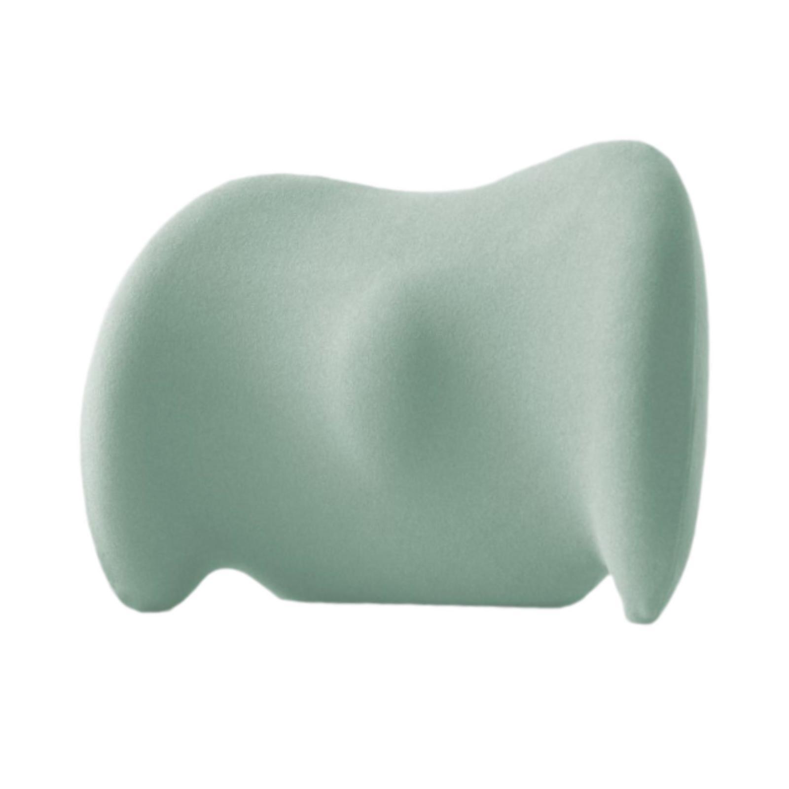 

Lumbar Support Pillow for Car Ergonomic Comfortable Breathable Sitting Car Back Cushion Car Seat Mid Lower Back Support Cushion зелёный