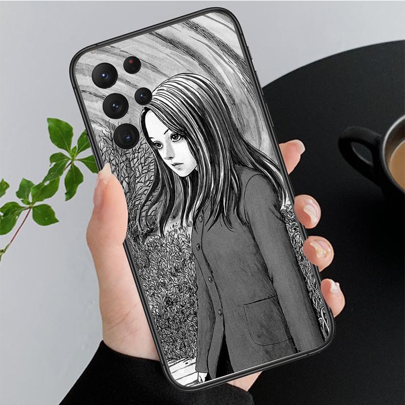 Phone Case for Samsung Galaxy A35 A55 A54 A15 A25 A05s A05 A22 A24 A52 A33 A34 M34 M14 M54 M23 Tomie Junji Ito Case