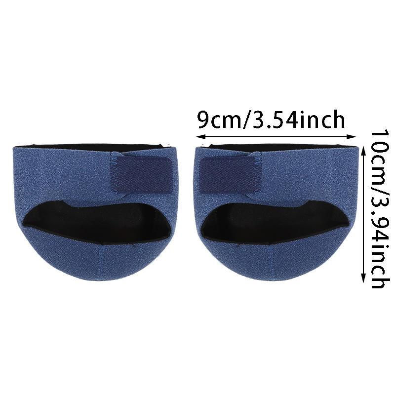 1 Pair Silicone Heel Pads Shock Absorption Relieving Leg Pressure Adjustable Straps To Prevent Slipping Insoles S/L Size