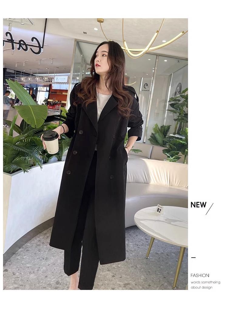Chic Korean-Style Petite Women's Trench Coat - Autumn 2025 Collection