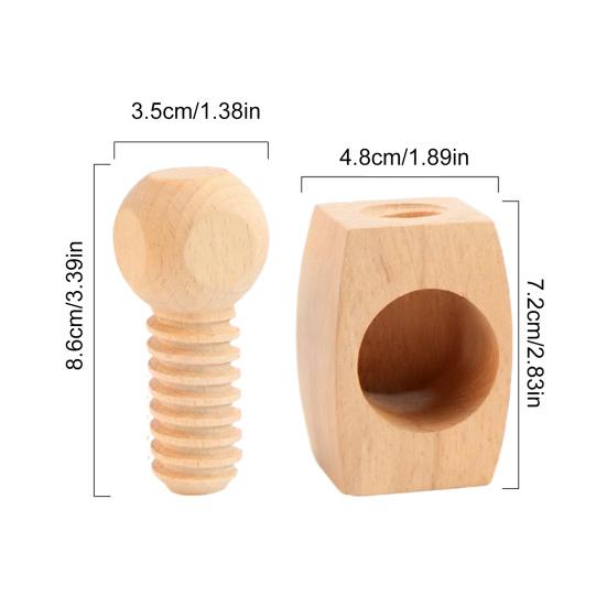 Nutcracker Wood Walnut Cracker Labor-saving Healthy Walnut Sheller Easy Grip Nut Opener Kitchen Walnut Gadget