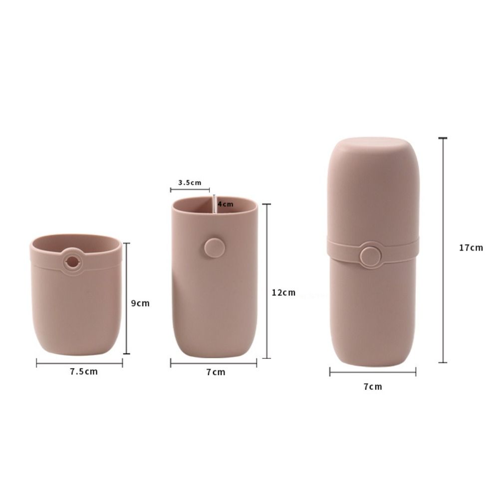 Silicone Makeup Brush Holder Anti-Fall Portable Makeup Brush Case Multifunctional Dust-proof Pen Holder Travel Essentials