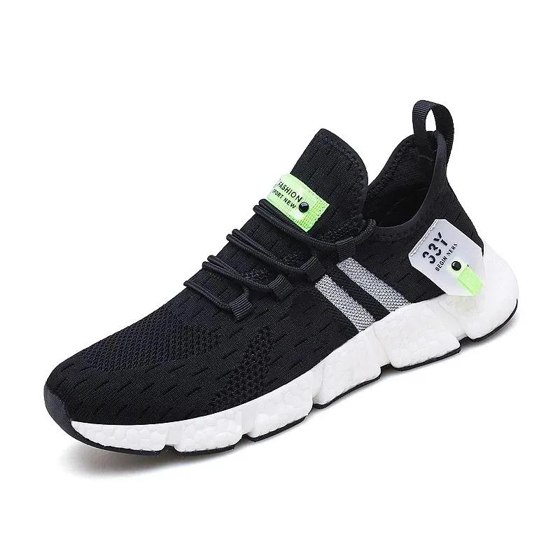 Fashion Men Casual Sneakers Summer Breathable Sport Shoes Lightweight Outdoor Mesh Running Shoes Athletic Jogging Tenis Walking Shoes