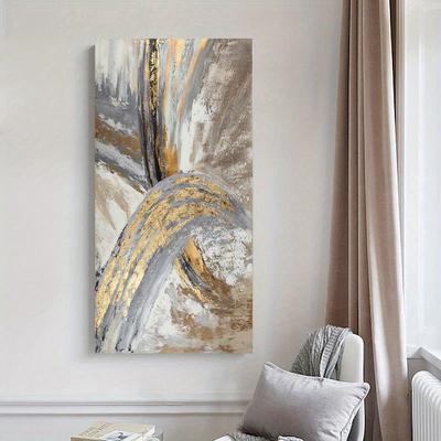 Pittura murale astratta Arte dorata Immagini murali per soggiorno Tela pittura Poster e stampe Vintage Cuadros Home Decor