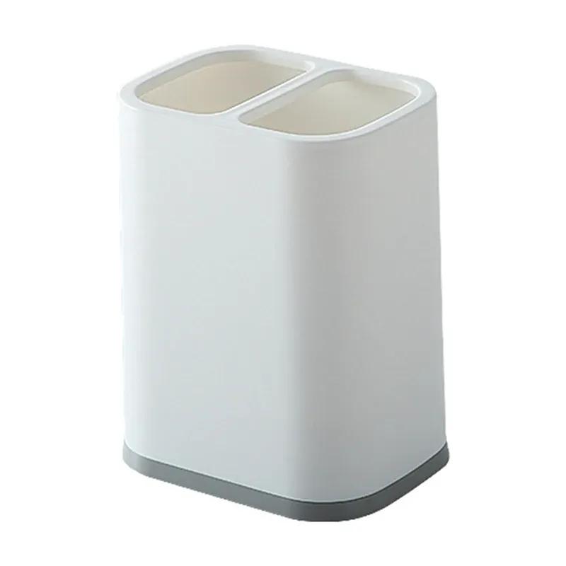 

Многофункциональная ложка, вилка, нож, палочки для еды, контейнер для сбора отходов, держатель для хранения столовых приборов, двухъярусная полка для столовых приборов, кухонный органайзер H6045-White