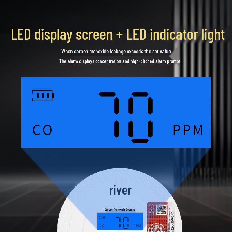 Carbon Monoxide Alarm: Indoor CO Detector for Fire Safety