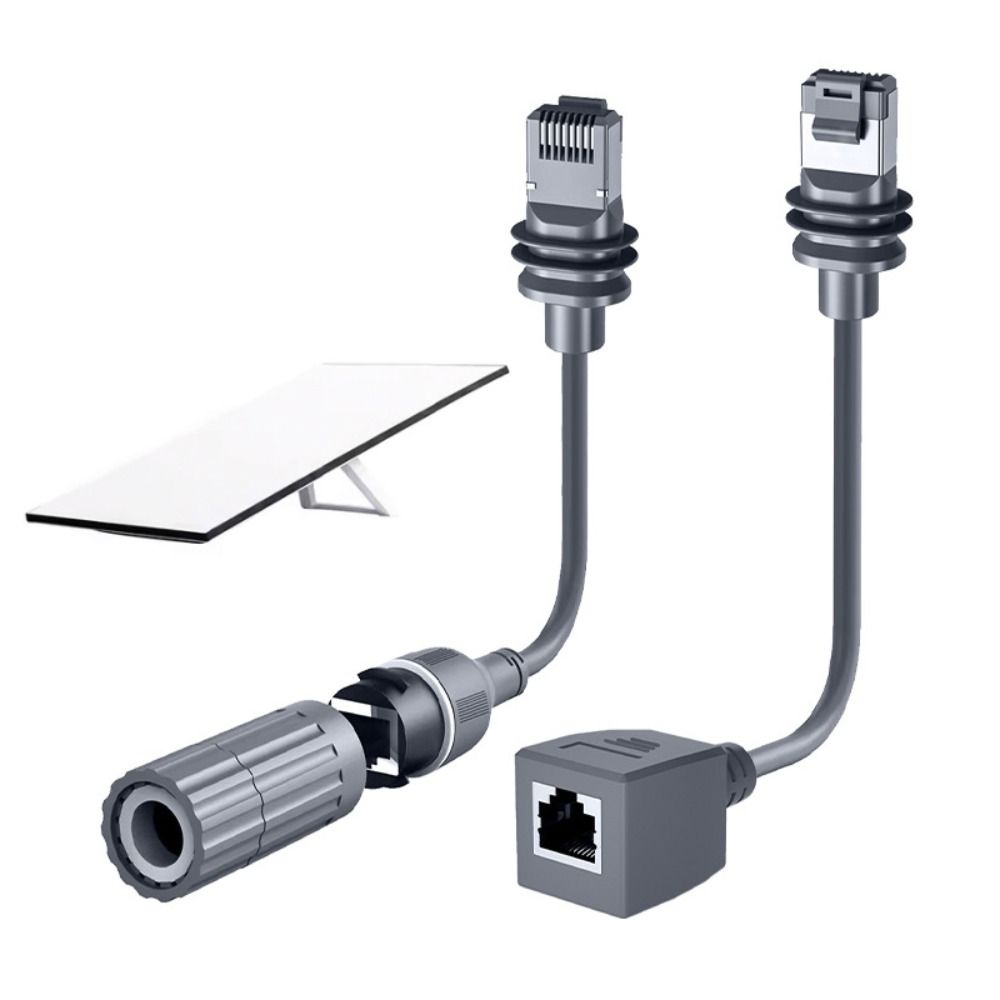 IP68 Waterproof RJ45 Extension Adapter Cable Ethernet Adapter for Starlinks Gen3/Mini Outdoor