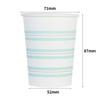 Deli 228ml White Disposable Paper Cups, 100 Count