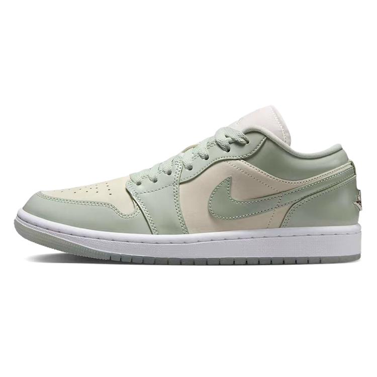Jordan Air Jordan 1 Fashion Low top Vintage Basketball Shoes Women's Green HF4078-100(Team366-)