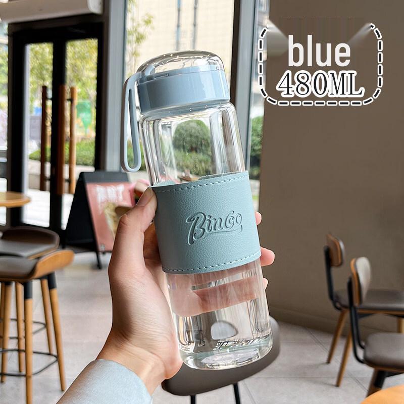 ZISIZ 2025 Minimalist Transparent Glass Tea Infuser Cup