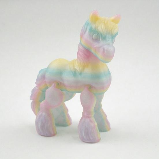 3D Printed Horse Figurine Movable Joints Pony Statue Stress Relief Model Desktop Decoration Fidget Toy Animal