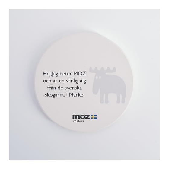 [moz] Ceramic Water Absorbent Coaster [Unglazed Ceramic Stylish Scandinavian Water Absorbent Cute Water Drop Absorption Case Condensation] (Gray)