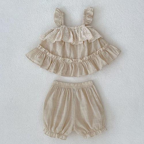 2025 New Summer 0-3Yrs Children Clothes Suit Sleeveless Solid Color Denim Vest+Shorts Newborn Baby Girls Clothing Set