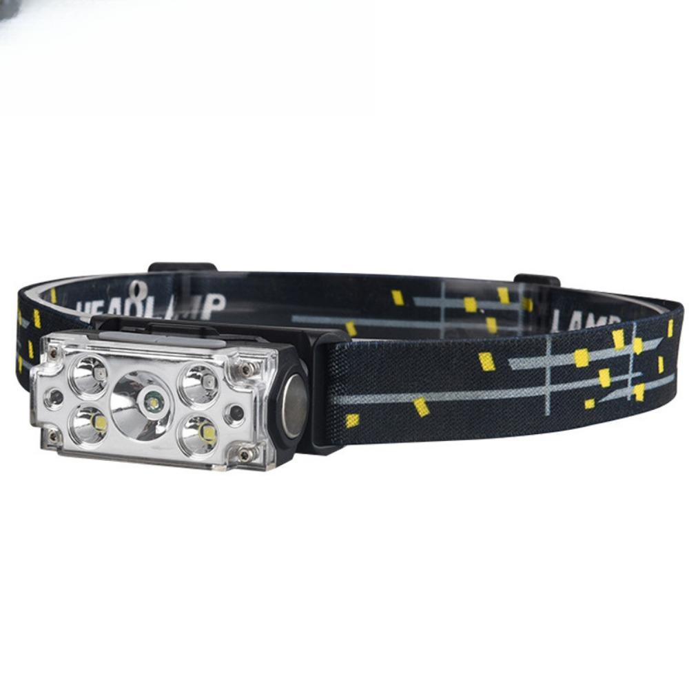 Induction Headlight USB Charging Digital Display Outdoor Running Cycling Fishing Lightweight LED Headlight