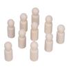 10pcs Wooden Peg Figures Children s Painted Graffiti Wood Dolls for Kids DIY Art Craft PaintingMale
