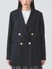 Ray Beams Women's 4-Button Double-Breasted Blazer, Navy
